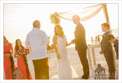 Wedding on the beach in Pass-A-Grille, St. Pete Beach Florida.